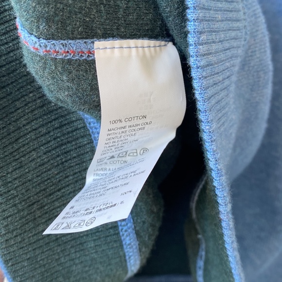 Tommy Bahama Men’s Blue Quarter Zip Pullover - Picture 7 of 9